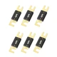 6PCS 300Amp/300A ANL Fuse, Blade Fuse for Marine Car Vehicle Audio Black+Gold 