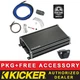 KICKER CXA1200.1 CAR AUDIO SUB AMP MONO/1CH CX SERIES AMPLIFIER+REMOTE BASS KNOB