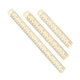 Metal ruler 15/20/30 cm, 3 straight rulers for aluminum alloy, yellow