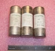 QTY (3) 63A 500V aM 22x58 FUSES NFC63-210 LEGRAND USED