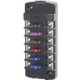 BLUE SEA SYSTEMS BS-5037 Fuse Block, ATC, 6 Ind. Ckt, w/o Cover