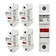 Baomain 5-Pack Cylindrical Fuse Holder RT18-32(X) 10 X 38mm Fuse Base Single Pol