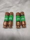 Bussmann FRN-R-8/10  0.8Amp (0.8A) FRN-R 250V Time-Delay Pack of 4 Fuses