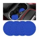FALVFUN Car Cup Holder Coasters, 2 PCS Waterproof Non-Slip Sift Spill Blue 