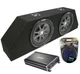 10-13 Chevy Camaro Dual 10" Kicker Compvr Cvr10 Sub Box Enclosure CX1200.1 Amp