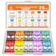 JOREST 25Pcs Standard Car Fuse Kit -Standard Blade Fuses Automotive Colorful 
