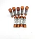 LOT OF 9  BUSSMANN COPPER NON-60 250VAC CARTRIDGE FUSES