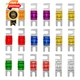Suvnie 9 PCS Mini ANL Fuse for Car, Multipack Plated Blade 18 