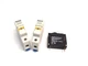 Lot of (2) Ferraz Shawmut USCC1I Ultrasafe Holder 600V/30A & 1 Tyco W67-X2Q12-15