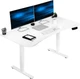 Electric Standing Desk 63"x32" with Memory Height Adjustment - White Frame