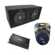 Universal Car Stereo Rearfire Sealed Dual 10 Kicker CompR CWR10 Sub Box CX1200.1