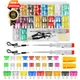 Couslcd 306PCS Car Fuse Assortment Kit, Mixed Vehicle Blade Fuses,