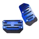 yorpyep Car Pedal Set, Brake Accelerator Anti-skid Rubber Strip 2 PCS, Blue 