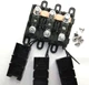 TRIPLE MEGA- Fuse Holder with 3 - 175A mega fuse BLACK or RED  your choice