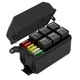 DaierTek 12V Relay Box 6 Slots Fuse Relay Block 6 Slots ATC/ATO Fuse and Rela...