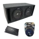 Universal Car Stereo Slotted S Port Dual 15 Kicker CompR CWR15 Sub Box CX1200.1
