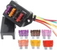 Gebildet 2-Input 4-Output Car Standard Blade Fuse Holder (Apply to 1~40 AMP), AT