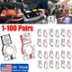  Battery Terminal Connector Top Post Positive Negative Heavy Duty Universal LOT