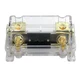 ZOOKOTO 200A Fuse Holder,Car Stereo Audio Inline ANL Fuse Holder 0 2 4 Gauge ...