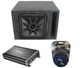 Kicker 45L7R154 Square 15" 1800W Dual 4 Ohm Vented Sub Box & CX1200.1 Amp Pack