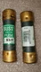 Qty 2-BUSSMANN-One Time Cartridge Fuses NON-60