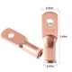 5PCS 6AWG #10 Battery Cable Ends Copper Lugs Ring Terminals Wire Connectors