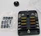 WUPP 6 Way Blade Fuse Block Marine RV With LED Indicator, Includes Labels, Fuses