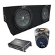 05-15 Ford Mustang Coupe Kicker CompR CWR12 Dual 12" Custom Sub Box CX1200.1 Amp