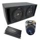 Universal Car Stereo Slotted S Port Dual 10 Kicker CompR CWR10 Sub Box CX1200.1