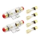 4-8 Gauge AWG in-line Fuse Holder, 4-10 Gauge AWG Wire with 100A AGU Fuses fo...