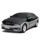 Half Car Cover, Waterproof Windshield Cover for Ice and Snow with YL Black