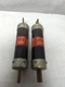 COOPER BUSSMANN,FRS-175,FUSETRON 175 AMP FUSE LOT OF 2 PRE-OWNED