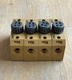 WEIDMULLER SAKS 4 TERMINAL BLOCK FUSE HOLDERS WITH FUSES LOT OF 4