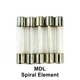 5 Pack of Buss MDL-2-1/4, 2.25A 250V Time Delay (Slow Blow) Glass Body Fuses