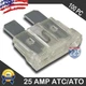 100 Pack 25 AMP ATC/ATO STANDARD Regular FUSE BLADE 25A CAR TRUCK BOAT MARINE RV