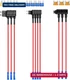 Nilight - 50040R 12V Car Add-a-Circuit Fuse Adapter with Standard and Mini TAP P
