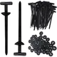 120 PCS Universal Cable Ties with Buckle Automotive Zip Ties Car Strap Fasteners