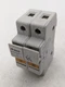 Gould USM2I Ultrasafe Fuse Holder DIN Rail 600V 30 Amp 2 Pole Indicator Light