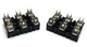 Lot of 4 Allen Bradley X-401977 Fuse Holder Block, 3-Pole, 30A 250VAC