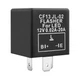 Ywdiml CF13 EP34 Car Electronic Flasher Relay, 3-Pin 12V CF13, Black