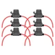 VANTRONIK Waterproof Medium Inline Fuse Holder with 14 Gauge AWG Wire 10 Inches 