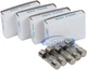 Scosche P10AGUFI-25 10 Amp AGU Fuses with See-Through Windows &ndash; 25 Pack