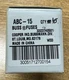 COOPER BUSSMANN ABC-15 X45 15A 250V CERAMIC MICROWAVE FUSE 1/4X1-1/4" *NEW*