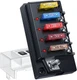 EXTRACTME 12V Fuse Block, 4 Circuit 12 Volt Blade Fuse Box Kit with LED
