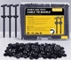 Aymier 120 Pcs Nylon Universal Cable Tie Buckle with Clear Storage Box, Black 