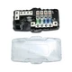 Anxingo 4-Way Car Audio Distribution Fuse Block with Ground Mini ANL Fuse Box Di