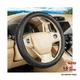 Car Steering Wheel Cover, Breathable Soft Leather Vehicle Wheel Cover Black