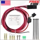 Electric Fuel Pump Relay Kit Universal, 12V System 80 AMP Wiring Harness Bypass