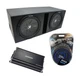 Universal Car Audio Rhino Ported Dual 15 Kicker CompR CWR15 Sub Box CX1200.1
