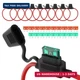 DaierTek 12 AWG Inline Fuse Holder 12V, ATO/ATC in Line Fuse Holder 12 Volt Wate